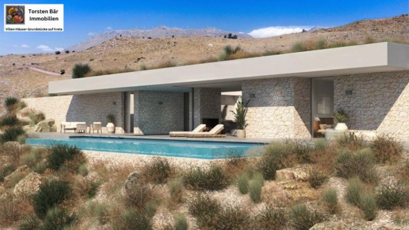 Agios Pavlos Kreta Kreta, Agios Pavlos Villa mit atemberaubendem Meerblick (Off Plan) Haus kaufen